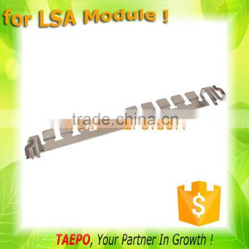 Earth bar for 10 pair LSA disconnection module