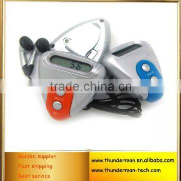 LCD Digital Multifunction FM Radio Calorie Pedometer with Earphone