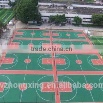 hot sale synthetic badminton court flooring/multiused floor made in china