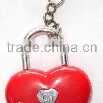 Fashion plastic key ring heart