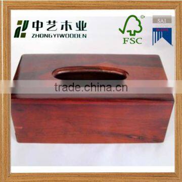 2016 FSC Alibaba Wholesale handmade customize design Wooden tissue box