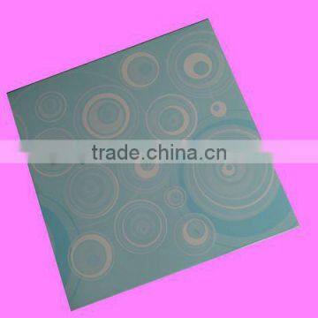 PVC Ceiling Tiles PVC roof panel the plastic items the plastic building decorative goods (595*595*7mm)