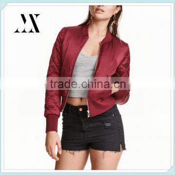 High Quality Womens Pilot Jackets Padded Lined 100% Polyester Womens Bomber Flight Jackets Wholesale
