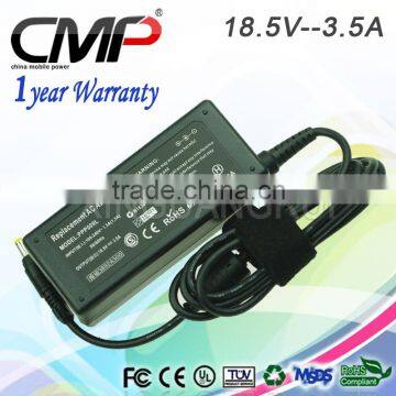 laptop parts and accessories for HP ac adapter output 18.5V 3.5A DC 4.8*1.7mm