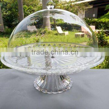 Eco-friendly snack plate acrylic fruit plate acrylic cake acrylic plate food plate with cup                        
                                                Quality Choice