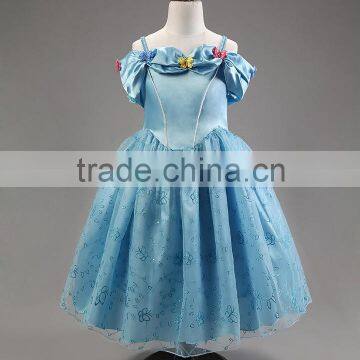 yiwu koya factory Boutique newest design frock dress for baby girls frozen elsa dress wholesale children girl dress