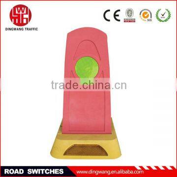 Red Rubber Road Divider