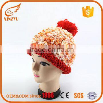 wholesale 100% acrylic hand knitting children winter hats