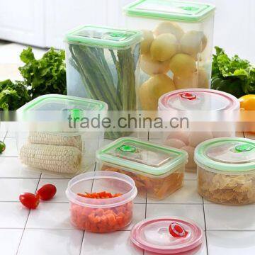 New various capacity plastic airtight food storage