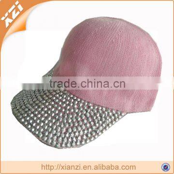 Adults Age Group wholesale fashion rhinestone baseball cap