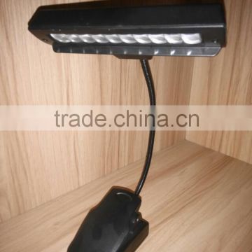 2014 New 10pcs of leds led computer reading lamp & flip clip flexible usb snake reading light