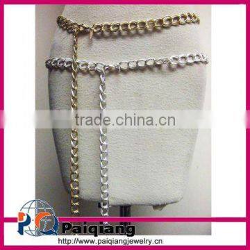 Best selling fashion accessory ladies metal chain belt