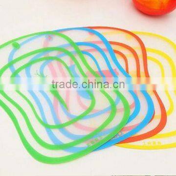 plastic colorful chopping board,flexible plastic cutting board