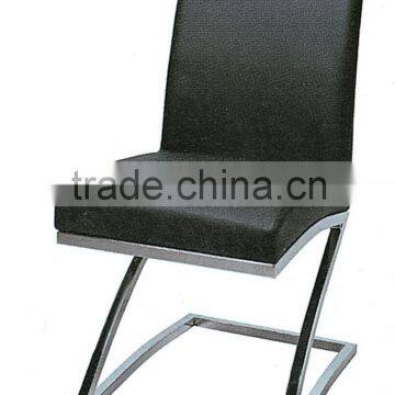 Modern Style Z Shape Metal Leg Dining Chair Dining Room Chair