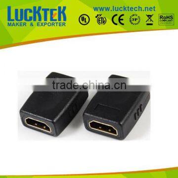 Adapter HDMI A to HDMI A,F/F, golden plated. REACH COMPLY!