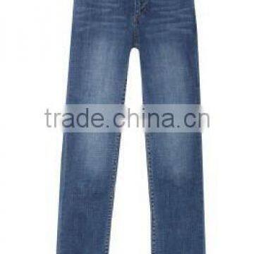 casual blue 100% cotton washed boys denim pants from china