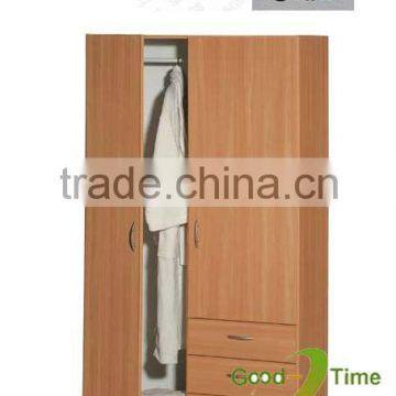 2 door modern kd melamine wardrobe mdf design