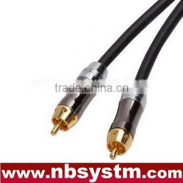 Assembly Type Interconnect Cable RCA Plug to RCA Plug