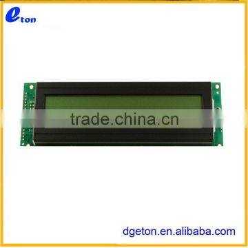 GREEN LED BACKLIGHT LCD MODULE 40X4 for consumption electronics