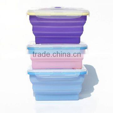 Silicone Square Collapsible preserving box