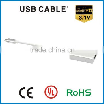 2016 New Design USB 3.1 Type-C To HDMI Adapter Cable