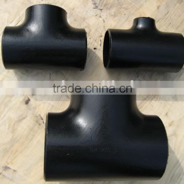 1/2" INCH A234 WPB carbon steel straight tee pipe fittings for sugar mill