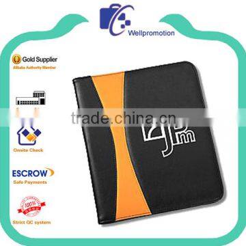 Business Folders, Leather Business Card Folder Padfolio Notebook