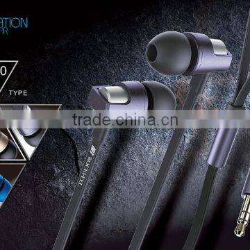 OEM stereo in-ear metal earphones for MP3.MP4,smart phone