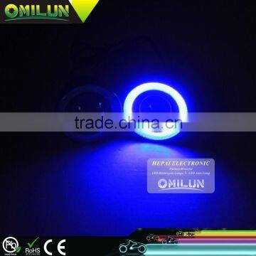 Waterproof auto led fog light with cob led angel eye