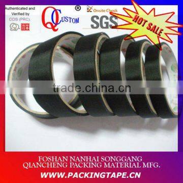 100% polyester black packing adhesive tape with hot melt glue for cloth,leather,shoe NT-160