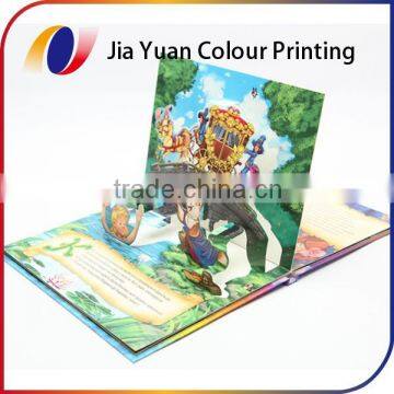 Hardback coloring 3d pop up color book printing service children color board books