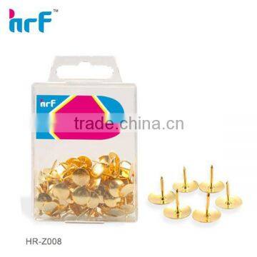 100 pcs Golden Thumb Tacks in PS box