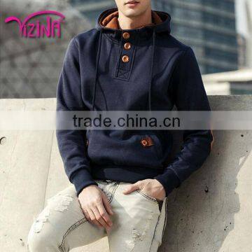 Flannel hoodie jeans jacket with hoodie for men