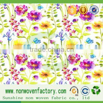 Hot sale cherry blossom print fabric made by digital textile printing machine