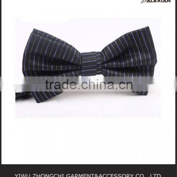 stripped silk bow tie