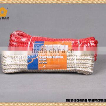 Mooring Rope/ Double braided with splice/Nylon/Polyester