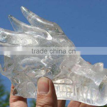 Quartz Rock Crystal Carved Dragon Crystal Skull Crystal Healing,rainbows