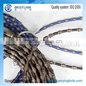 Diamond wire saw for granite quarrying