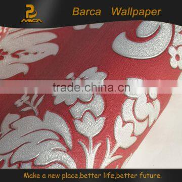 3d new design vinyl wallpaper in china for home decoration