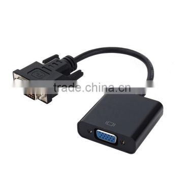 DVI 24+1 Male to VGA Female Active Cable Adapter Converter For Display Card PC Computer Cables Connectors