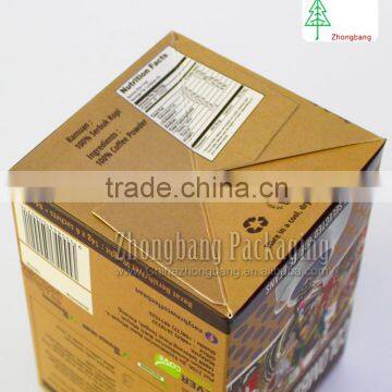 Matte Lamination Brown Paper Box With Auto Lock Bottom photo-3