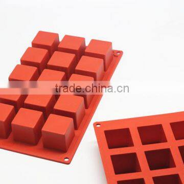 15 Cavity Silicone Brownie Mold Bread Mold Square Soap Mold photo-3