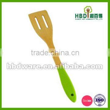 Bamboo Kitchen Utensils With Silicone Spoon Wholesale photo-3