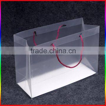 custom transparent plastic shopping bags