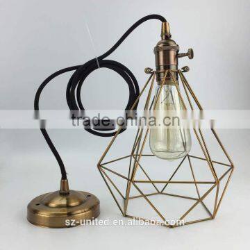 Metal style bird cage light