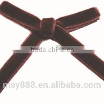 Nylon Single Faced Velvet Ribbon Velour Webbing Headband Hair Band Hair Accessories Christmas Ribbon photo-3