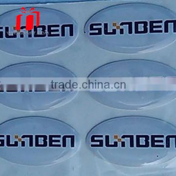 Top selling clear epoxy resin sticker, circle epoxy dome sticker, custom epoxy sticker