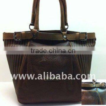 Leather Handbag Stripe 607