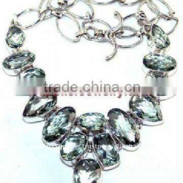 Green Amethyst Jewellery Sterling Silver Pendants Wholesale White Rings Purple Gemstone Necklaces