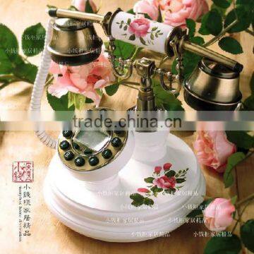 telephone booth decoration telephone of white color telephone shower